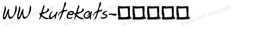 WW KuteKats字体转换